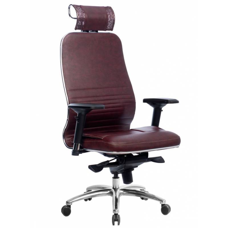 Кресло Samurai KL-3.04 бордовая кожа главное фото