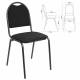 Стул для посетителей РС00Л, черный каркас, ткань черная главное фото в маленьком размере