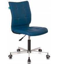 Кресло Бюрократ CH-330M/OR-03 без подлокотников синий искусственная кожа крестовина металл