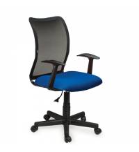 Кресло  "Spring MG-307", с подлокотниками, комбинированное синее/черное TW, 531404