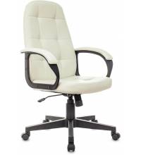 Кресло руководителя Бюрократ CH 002 слоновая кость OR-10 эко.кожа крестов. пластик