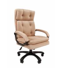 Кресло руководителя Chairman 442 Россия ткань T-6 бежевый (черный пластик)