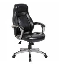 Кресло руководителя PREMIUM Turbo EX-569, экокожа, спортивный дизайн, черное