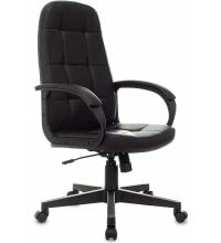 Кресло руководителя Бюрократ CH 002 черный эко.кожа крестов. пластик