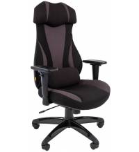 Игровое кресло Chairman Game 14 черное-серое