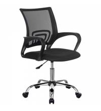 Кресло  "Fly MG-396", с подлокотниками, сетка, хром, черное, 532086