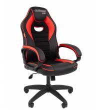 Игровое кресло Chairman game 16 Россия черн.красный (экокожа, ткань TW)