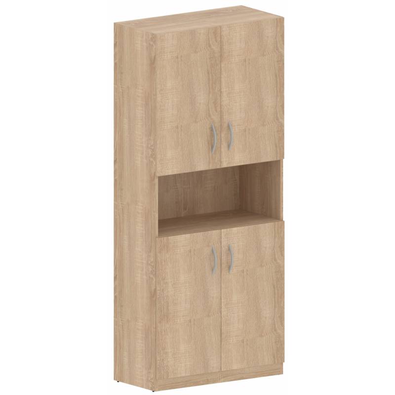 Шкаф с 2-мя комплектами глухих малых дверей SR-5W.4 Дуб Сонома светлый 770х375х1815 главное фото