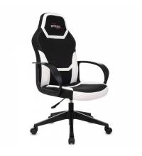 Игровое кресло  "Alpha GM-018", ткань/экокожа, черное/белое, 532640, GM-018_532640