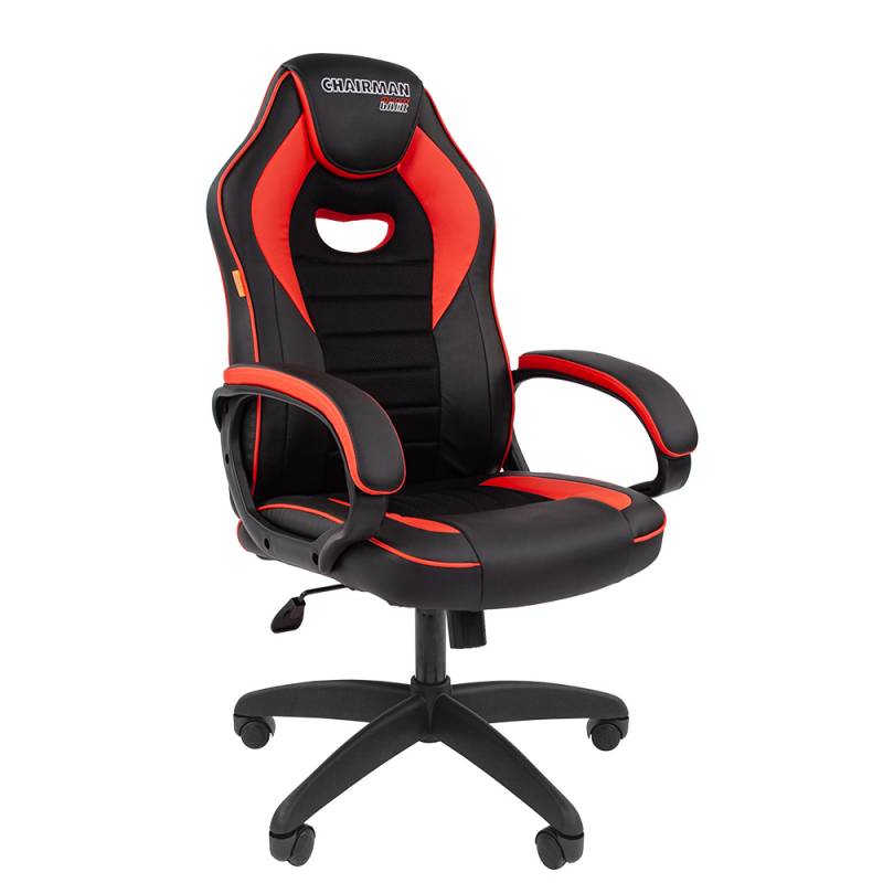 Игровое кресло Chairman game 16 Россия черн.красный (экокожа, ткань TW) главное фото
