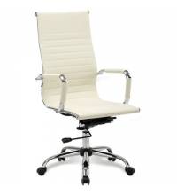 Кресло руководителя Energy EX-509, экокожа, хром, бежевое