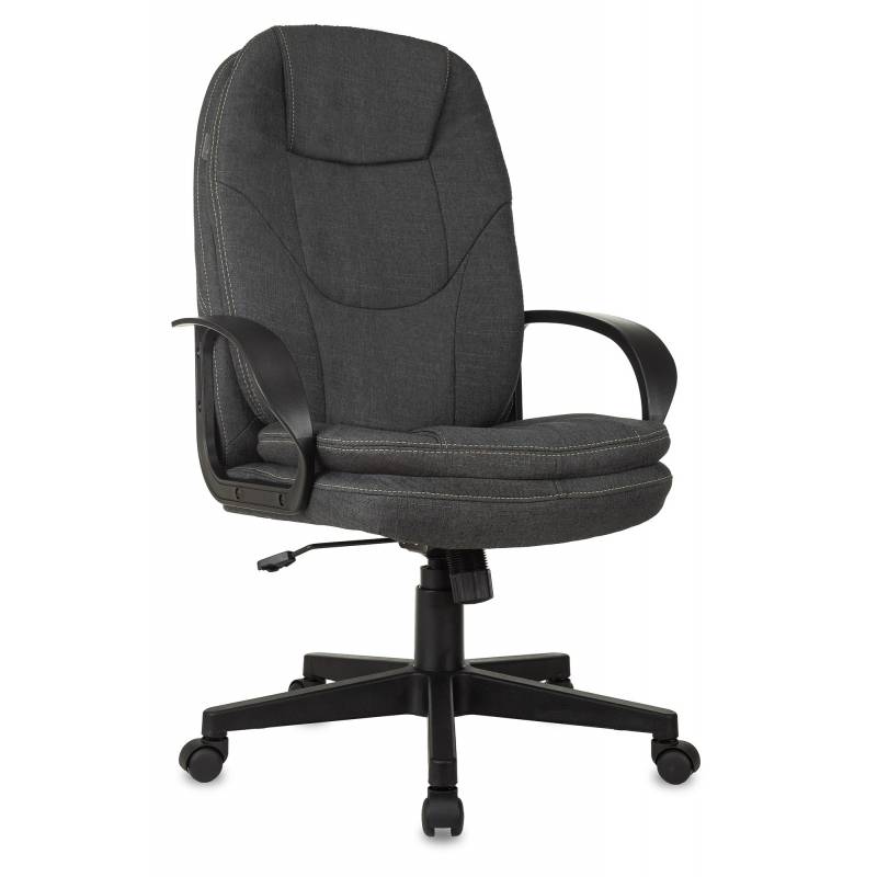 Кресло руководителя Бюрократ CH-868LT Fabric серый 38-417 крестов. пластик главное фото