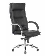 Кресло руководителя Бюрократ T-9927SL/BLACK черный кожа крестовина хром