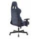 Кресло игровое геймерское Бюрократ VIKING KNIGHT LT27 FABRIC синий крестовина металл. Фото товара с разных ракурсов.