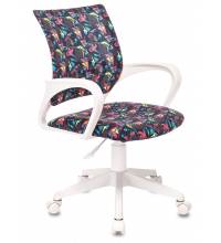 Кресло детское Бюрократ BUROKIDS 1 W мультиколор геометрия крестов. пластик пластик белый