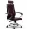 Эргономичное кресло руководителя Метта комплект 35 бордовая перфорированная кожа главное фото в маленьком размере