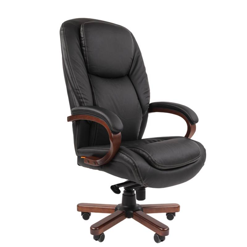 Кресло руководителя Сhairman 408, мультиблок, кожа+PU, черное главное фото