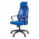 Кресло руководителя Chairman CH636 черный пластик, синий. Фото товара с разных ракурсов.