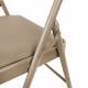 Стул складной  "Golf Plus CF-003 КОМФОРТ", бежевый каркас, кожзам бежевый, В КОРОБЕ, 533027. Фото товара с разных ракурсов.