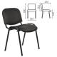 Стул для персонала и посетителей "ИЗО", черный каркас, кожзаменитель черный, Z-11 главное фото в маленьком размере