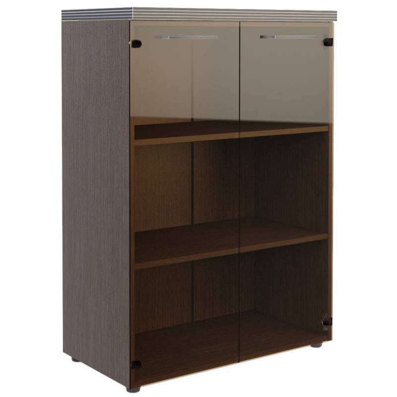 Шкаф со стеклянными дверьми и топом TMC 85.2 Венге Магия 854х452х1203 главное фото