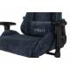 Кресло игровое геймерское Бюрократ VIKING KNIGHT LT27 FABRIC синий крестовина металл. Фото товара с разных ракурсов.