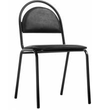 Стул Стандарт черный кожзам