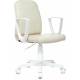 Кресло Бюрократ CH-W327 слоновая кость OR-10 эко.кожа крестов. пластик пластик белый главное фото в маленьком размере