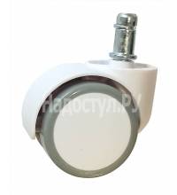 Колесики на полиуретановой основе белые