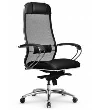 Кресло Samurai SL-1.04 черный (сетка/кожа)