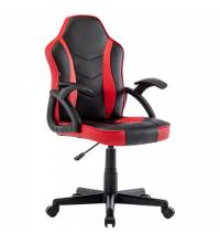 Игровое кресло  "Shark GM-203", экокожа, черное/красное, 532512