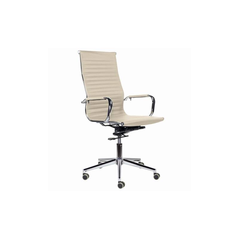 Кресло руководителя PREMIUM Intense EX-531, экокожа, хром, бежевое главное фото