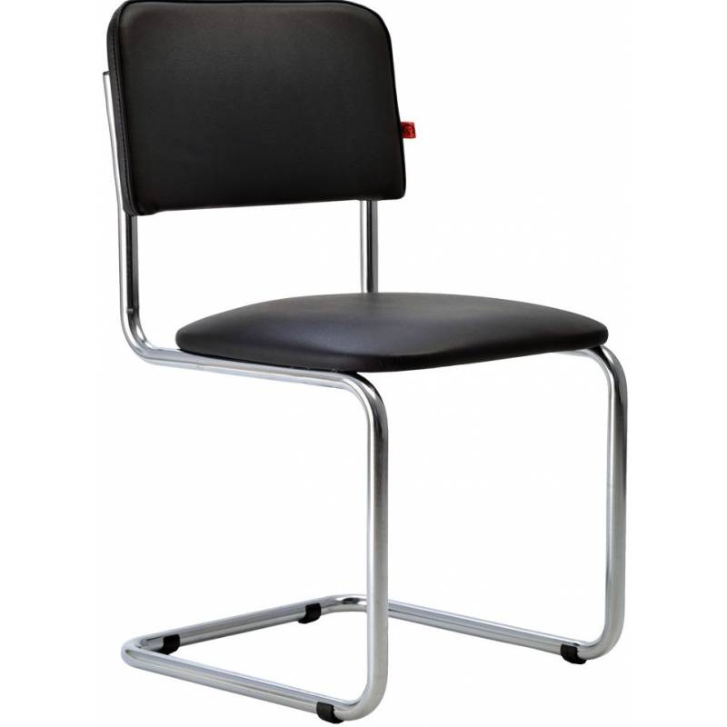 Стул Сильвия хром черный кожзам главное фото