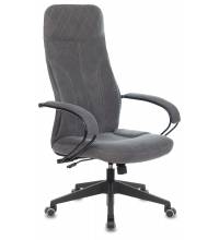 Кресло руководителя Бюрократ CH-608Fabric темно-серый Alfa 44 крестов. пластик
