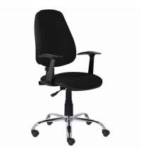 Кресло  "Comfort MG-322", хром, регулируемая эргономичная спинка, ткань, черное, 532558