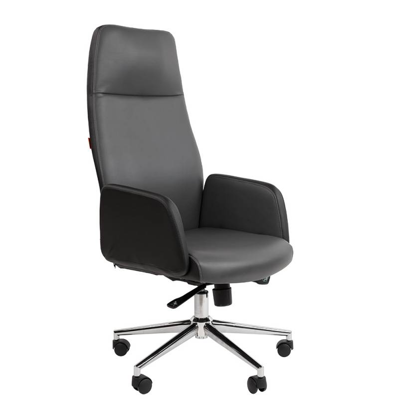 Кресло руководителя Chairman 929 экопремиум черный/серый главное фото