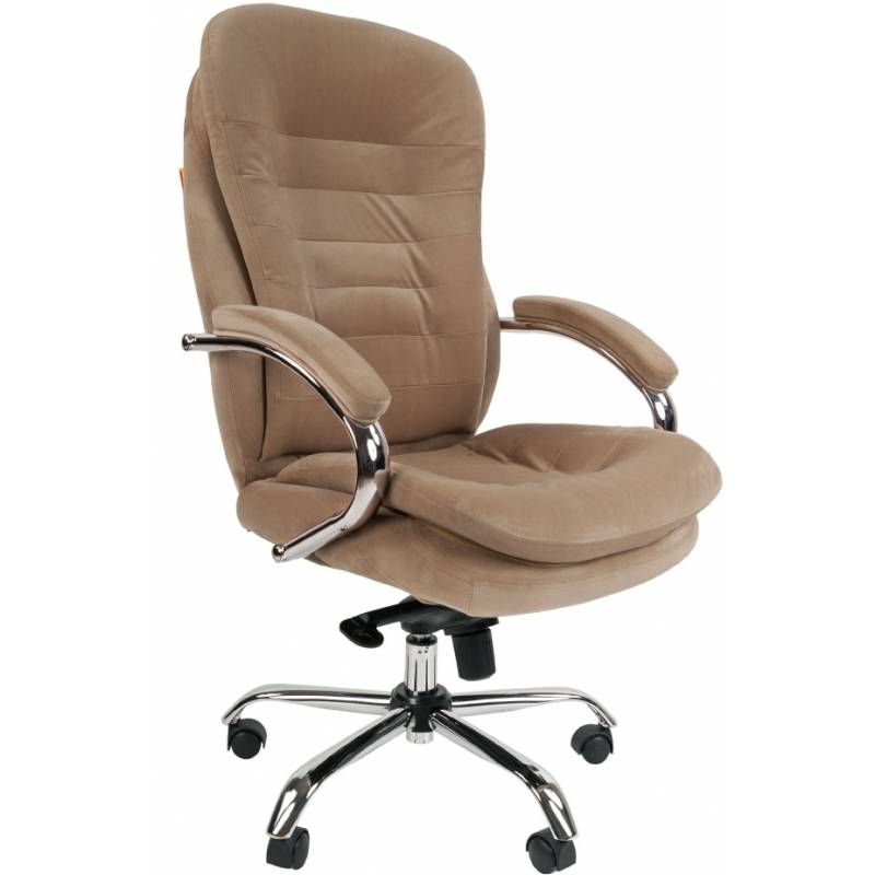 Кресло руководителя Chairman 795 темно-бежевое (ткань велюр) главное фото