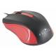 Мышь Oklick 225M черный, красный оптическая (1200dpi) USB (2but) главное фото в маленьком размере