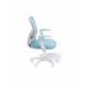 Кресло детское компьютерное CHAIRMAN CH106 голубой, с подножкой. Фото товара с разных ракурсов.