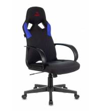 Кресло игровое Бюрократ ZOMBIE RUNNER черный/синий текстиль/эко.кожа крестовина пластик