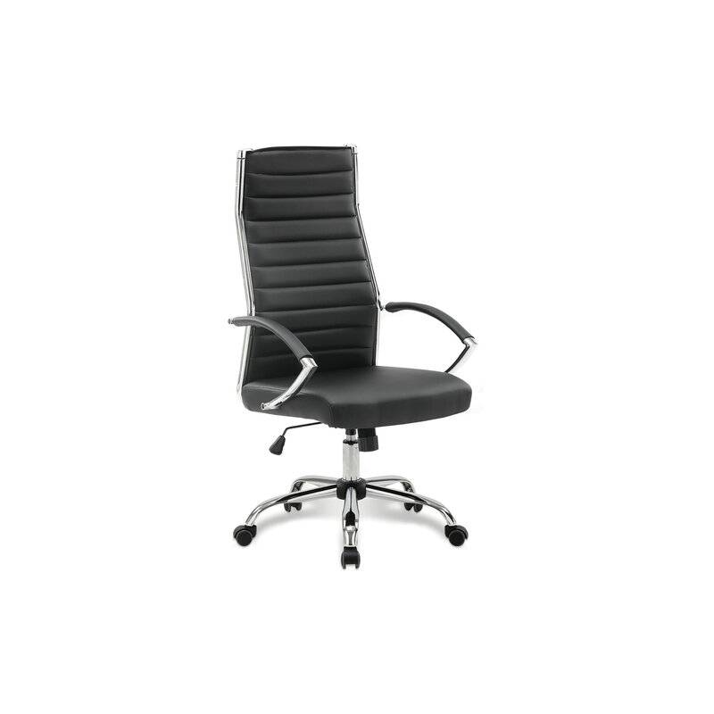 Кресло руководителя Style EX-528, экокожа, хром, черное главное фото