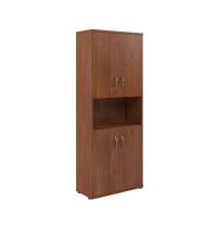 Шкаф с двумя комплектами глухих малых дверей СТ-1.5 Орех Французcкий 770*365*1975 