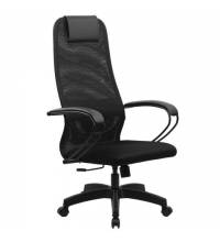 Кресло руководителя PREMIUM Ultimate EX-800 пластик, плотная двойная сетка Х2, черное