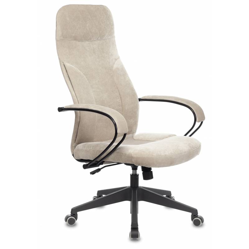 Кресло руководителя Бюрократ CH-608Fabric песочный Light-21 крестов. пластик главное фото