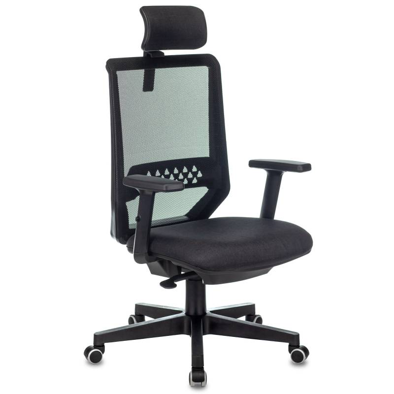 Кресло руководителя Бюрократ EXPERT черный TW-01 38-418 сетка/ткань с подголов. крестовина пластик главное фото