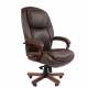 Кресло руководителя Сhairman 408, мультиблок, кожа+PU, коричневое главное фото в маленьком размере