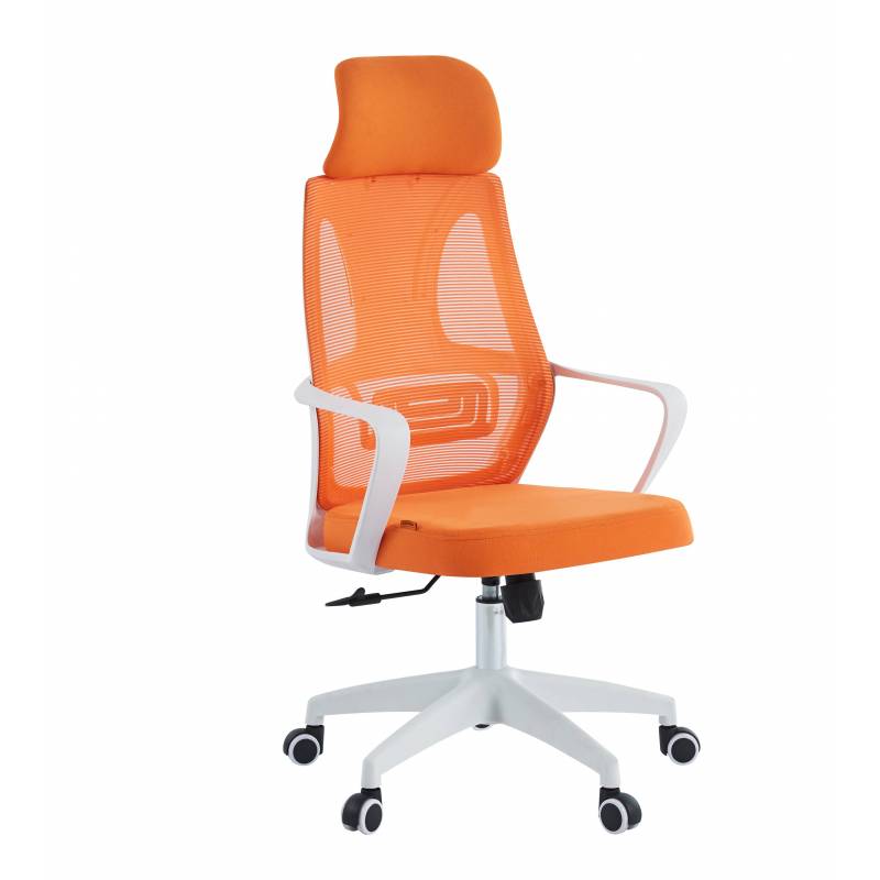 Кресло руководителя Chairman CH636 белый пластик, оранжевый главное фото