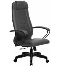 Кресло руководителя МЕТТА Комплект 28 пластик серое (перфорированная кожа)