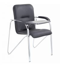 Кресло со столом  "Samba CF-108 BOX-2", хром каркас, кожзам черный, разобрано, 533218