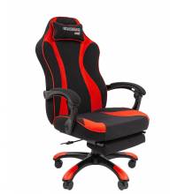 Игровое кресло Chairman game 35 Россия текстиль черно-красный